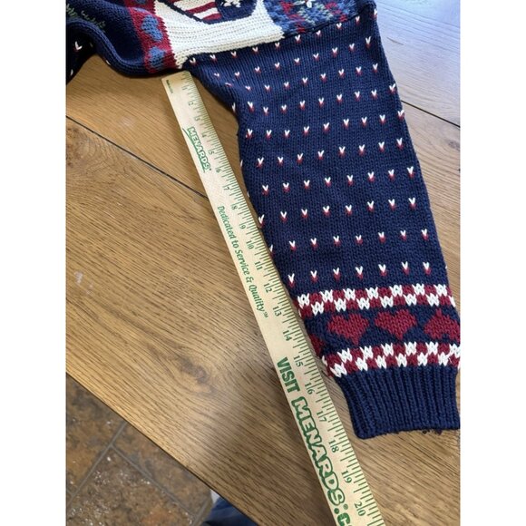 Signature By Northern Isles Cardigan Sweater Size‎ XL Hand Embroidered USA VTG - Picture 8 of 14